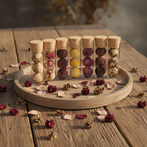 Té de Flores Dragon Pearl al por Mayor, Mezcla con <span class=keywords><strong>Propiedades</strong></span> Florales, Bolas de Té Florales Orgánicas LongZhu, Set de 3 Piezas - Product Image 5