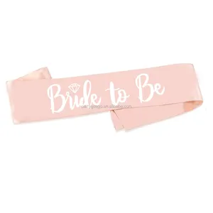 hot sale bachelorette party suppliers rose gold bride to be satin sash