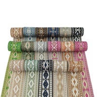 Sangle Jacquard 3,8 cm pour Bretelles de Sac, Courroie d'Appareil Photo, Sangle de Guitare avec Ruban en Polyester pour Chaussures