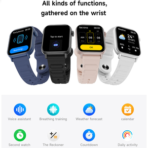 Hz10 smartwatch cho nam giới phụ nữ Heart Rate theo dõi giấc ngủ BT gọi IP67 không thấm nước Vòng đeo tay thể thao sức khỏe Tracker Đồng hồ thông minh - Product Image 4