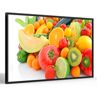 Layar LCD Digital Signage Komersial Offline untuk Toko Ritel, Terpasang di Dinding, Kaca Tempered 21.5/22 inci