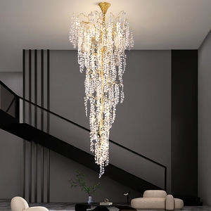 Duplex Building Staircase Pendant Light Custom Long Stairwell <b>Chandeliers</b> for Indoor Decoration - Product Image 1