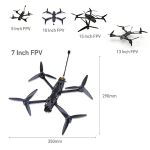 ערכת מסגרת סיבי פחמן 7 אינץ' לרחפן FPV, Rush Tank VTX 5.8G 1.6W 2.5W אופציונלי מצלמה תרמית ELRS 915MHz מנוע 2807 1300KV - Product Image 6