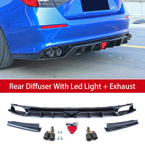 Accessori esterni per auto con bordo anteriore e diffusore posteriore con kit di scarico per <span class=keywords><strong>Honda</strong></span> 11th <span class=keywords><strong>Civic</strong></span> <span class=keywords><strong>2022</strong></span> + FE180 - Product Image 2