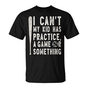 T-shirt de baseball pour maman « Je ne peux pas, mon enfant a des entraînements » pour le jour du match - Product Image 2
