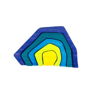 Kích Thước <span class=keywords><strong>L</strong></span>ớn Cầu Vồng Xây Dựng Khối Sáng Tạo Bằng Gỗ Montessori Giáo Dục Đồ Chơi Cho Trẻ Em Bé Xây Dựng Đồ Chơi Cho Trẻ Em - Product Image 3