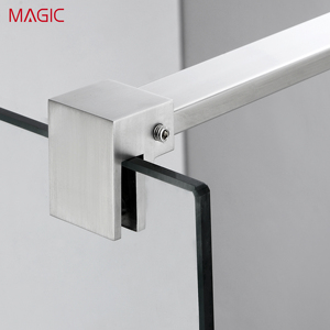 Paroi de douche carrée en alliage d'aluminium MAGIC <span class=keywords><strong>T3F</strong></span>, design moderne, cadre étroit, séparation sec/humide en une seule ligne, 800x2000, pour villa - Product Image 2