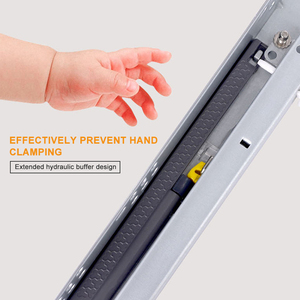 Phục hồi undermount ngăn kéo đường sắt hai phần ẩn mềm đóng push-mở theo dõi Ngăn kéo trượt với khóa và xử lý - Product Image 3