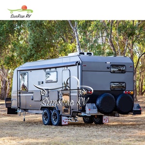 SUNRISE RV hors route <span class=keywords><strong>caravane</strong></span> camping-car remorque de voyage avec cuisine coulissante <span class=keywords><strong>double</strong></span> <span class=keywords><strong>essieu</strong></span> RV <span class=keywords><strong>caravane</strong></span> légère à vendre - Product Image 1