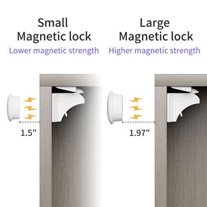 Produits chauds <span class=keywords><strong>Bebe</strong></span> sécurité pour enfants loquet de placard magnétique échantillon gratuit serrures de tiroir en plastique aimant d'armoire autres boîtes de fournitures pour bébés - Product Image 2