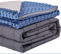 Couverture lestée tissée unie à succès pour adultes, couleur et poids personnalisés, prête pour la maison, l'avion et les voyages