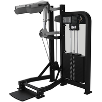 Machine à mollets réglable en acier pour usage commercial, avec fonctions de sécurité, robuste, pour l'entraînement des muscles du bas du corps et des mollets