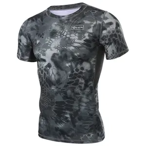 Jinfei Wholesale Custom Sport Camouflage Quick-Drying Breathable Assault Short Sleeve Tactical Shirts For Men