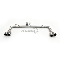 Sonicdiy SS304 Valvetronic Catback Exhaust avec embouts quadruples pour Audi A3 8V 1.8T 2.0T 2014-2020, silencieux de performance