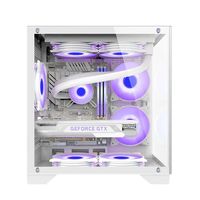 AntarcChill Hot Sale Gaming Computer Hardware & Software Modern Computer Case Desktop Water Cooling Gaming PC Case
