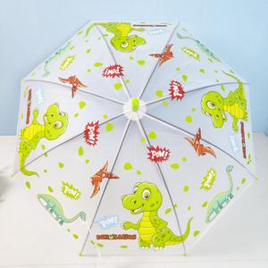 Parapluies pour enfants en gros, anti-pincement, ouverture automatique, parapluies à bâton pour enfants, impression personnalisée de dessins animés 3D, animaux, parapluies en vrac pour l'école - Product Image 3