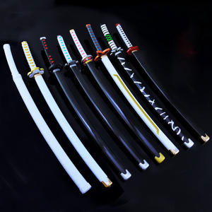Tanjiro Anime pour tueur de démons <span class=keywords><strong>Kimetsu</strong></span> <span class=keywords><strong>No</strong></span> <span class=keywords><strong>Yaiba</strong></span> Nichirin gaine d'épée plaqué or sculpté métal Halloween porte-clés numérique - Product Image 1