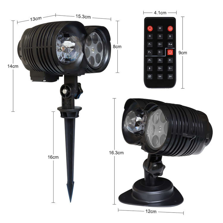 Proyector de luces navideñas para Halloween, luces con 26 efectos HD (3D de ola oceánica y patrones), impermeables con temporizador de Control remoto RF
