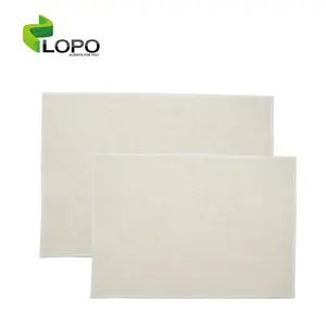 Wholesale Personalized Sublimation Blanks Linen Placemats Linen Cup Coaster for Dining Table