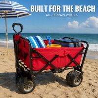 Chariot d'extérieur personnalisé pour la plage et le camping, couleur et roues personnalisables pour la poussette
