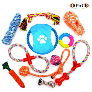 ชุดของเล่นสัตว์เลี้ยง17ชิ้นชุดรวมผลิตภัณฑ์สำหรับสัตว์เลี้ยงเชือกสำหรับกัดให้แมวเล่นลูกบอลยางของเล่นสุนัข - Product Image 3