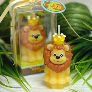 Vela Artística de las Doce Constelaciones para Fiestas, Diseño Rey León, Pequeña, Creativa, Regalo de Cumpleaños, Cera de Parafina, Amarilla, Sin Aroma, para el Hogar - Product Image 1