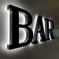Letrero 3D Retroiluminado, Letrero LED Personalizado para Exteriores, Letrero con Letras LED, Logotipo LED para Letreros, Letrero Comercial para Exteriores