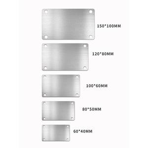 لوحة اسم معدنية مخصصة من الفولاذ المقاوم للصدأ، بطاقة ألومنيوم، شعار نحاسي محفور للعلامة التجارية الخاصة بك - Product Image 3