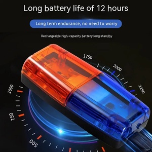 Luz de Advertencia LED Impermeable <span class=keywords><strong>para</strong></span> Hombro, Luz Intermitente Roja y Azul, <span class=keywords><strong>para</strong></span> Seguridad, Patrulla y Emergencias - Product Image 4
