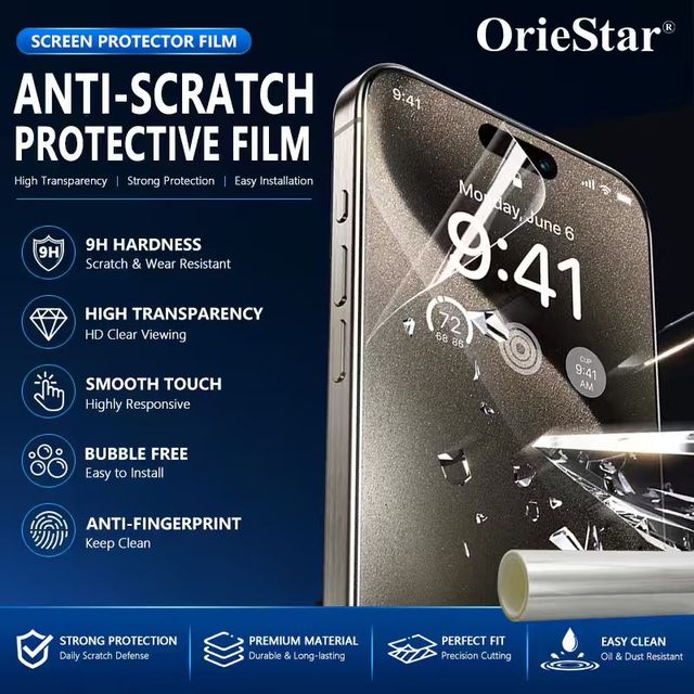 Explosion Proof Tempered Glass Screen Protector Roll HD Clear Oleophobic Anti Scratch Mobile Display Material