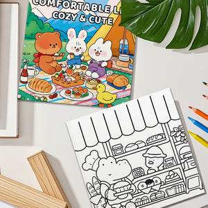Personalizado pequeño lindo acogedor 24 páginas audaz y fácil adultos <span class=keywords><strong>colorear</strong></span> Animal educativo niños actividad impresión libro de papel con encuadernación - Product Image 5