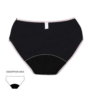 Bragas sanitarias de algodón orgánico transpirables de marca privada, pantalón lavable a prueba de manchas - Product Image 5