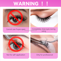 Crème de retrait d'extensions de cils personnalisée OEM/ODM, gel de dépose d'adhésif pour cils à usage professionnel uniquement, saveur fruitée