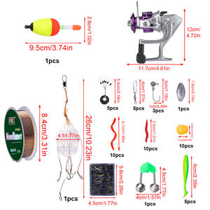 <span class=keywords><strong>Canne</strong></span> à pêche télescopique OEM 1.8M Kits complets <span class=keywords><strong>canne</strong></span> à pêche Spincast <span class=keywords><strong>moulinet</strong></span> de pêche ensemble de moulinets crochets coulée tige d'alimentation Combo - Product Image 1