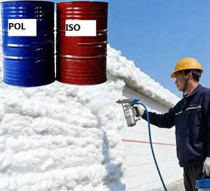 Mousse de polyuréthane écologique, mousse isolante en spray pour bâtiments et maisons - Product Image 1