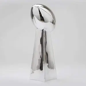Trofeo de resina cromado galvanizado, torre de fútbol de fantasía, réplica de campeón de fútbol, figura personalizada - Product Image 2