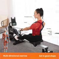Mesin Dayung Magnetik Kanglejia Lipat Tenang Layar LCD HD Ramah Lingkungan Tahan Lama Warna Dapat Disesuaikan untuk Gym Rumah
