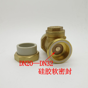 Vanne de retenue en laiton PPR DN20 DN25 DN32 avec joint en silicone, vanne unidirectionnelle pour système d'eau - Product Image 1