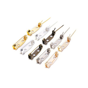 Épingles de sûreté en fer avec trous 15mm 20mm 25mm 30mm 35mm pour la fabrication de bijoux, broches DIY, argent, or, bronze antique, blanc KKC - Product Image 5