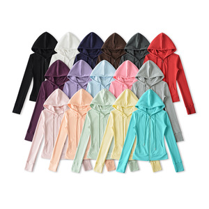 Jaqueta Cardigã Feminina Spice Girls Fina e Elegante com Capuz e Gola Alta, Forro de Inverno, Cordão Ajustável, Cor Sólida, Estilo Coringa - Product Image 1