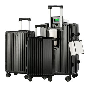 מזוודת סיטונאית 14 20 24 28 מזוודות ארבע סט סט סט נגד גנב מערכת נסיעות נגד גנב מזוודות 4 יחידות להגדיר מטען מודרני עמיד - Product Image 1