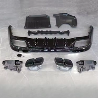 Diffuseur aérodynamique AMG avec embouts d'échappement noir brillant C63 pour Mercedes Benz Classe C W206 2022-2025 Sport