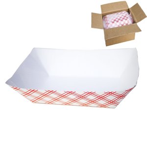 Bandejas de Papel Resistentes para Comida, con Recubrimiento Duradero, Ideales para Puestos de Comida, Hot Dogs, Helados, Picnics - Product Image 1