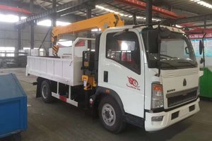 Sinotruk Howo 3ton 5ton 8ton הידראולי מניפולטור הרמת נייד משאית רכוב בום ישר מנוף למכירה - Product Image 2