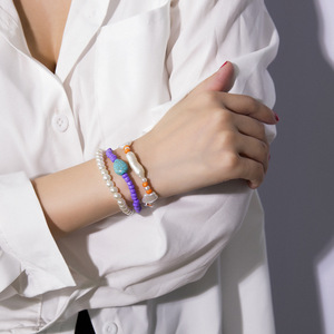 En gros 3 Pcs/Lot Bohème Imitation Perle Étoile Bracelets Réglable Bracelet En Pierre Naturelle pour Les Femmes Bijoux - Product Image 5