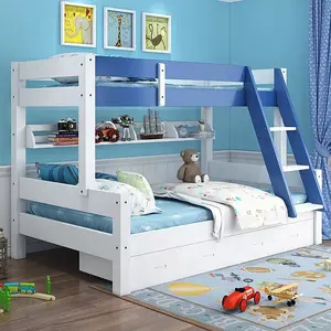 Cuna de madera para niños, muebles de dormitorio, sofá, cama sólida, banco, camas para niños