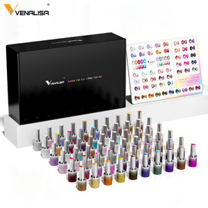 VENALISA Regalo de Navidad y Año Nuevo, Esmalte de Uñas en Gel con Purpurina Efecto Ojo de Gato, 10 ml, Sin TPO ni Hema, 60 Colores con Exhibidor de Colores - Product Image 1