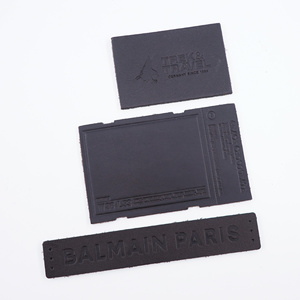 Authentic <strong>Label</strong> <strong>Jeans</strong> with High Quality Embossed Sewn-On Logo Patch <strong>Custom</strong> <strong>Leather</strong> Tags Printed Logo-Premium Garment Accessories - Product Image 2