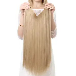 موجة الجمال سلك وصلات شعر هيرباند كليب في مستقيم غير مرئية سلك تمديدات شعر ريمي وصلات شعر