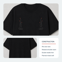 T-shirt personnalisé à coupe décontractée avec graphique Original Acoustic Meadow